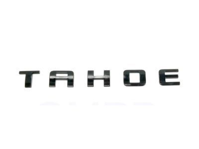 GM 84214128 Nameplate, Black, Front