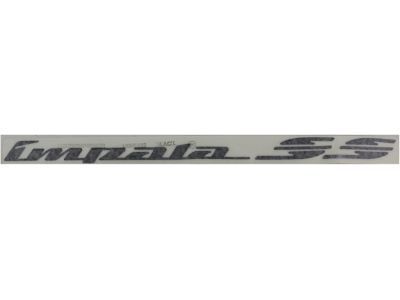 GM 10248742 Nameplate, Front, Stainless Steel