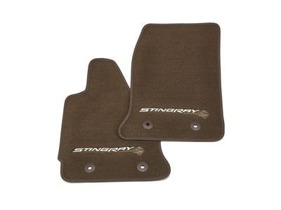 Chevy 22801664 MAT PKG,FRONT CARPET(INCLUDES 10,15)(BROWNSTONE)(INSTALL 0.10)(0.75 KGS)(W/MOJAVE STITCH)(W/STINGRAY LOGO)