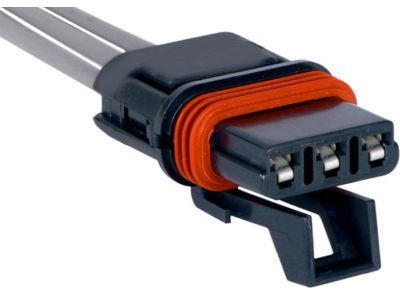 GMC 12085492 CONNECTOR,INSTRUMENT PANEL WIRING HARNESS(FROM REAR LAMP HARNESS EXTENSION)(BLACK)(3-WAY FEMALE)(W/LEADS)(2.535)