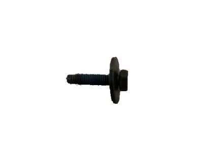 Chevy 11569792 BOLT,HEADLAMP(BOLT-HEXAGON W/FLAT WSHR,M6X1X28,10 SOCKET,24 OUTSIDE DIAMETER, W/ADHESIVE)