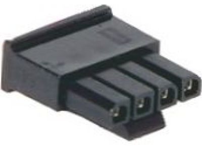 Cadillac 15306387 CONNECTOR,SENSOR-WINDSHIELD OUTSIDE MOISTURE(BLACK)(4-WAY FEMALE)(W/LEADS)(MICRO)(9.275)
