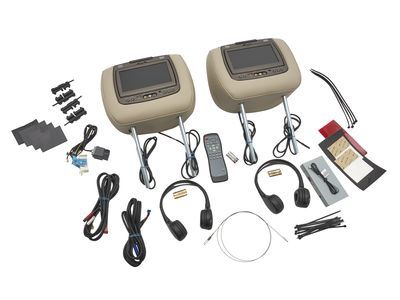 Cadillac 84263932 DISPLAY,FRONT SEAT HEAD RESTRAINT(INCLUDES 2-13)(SHALE)(INSTALL 1.50)(7.1 KGS)(W/ SHALE STITCHING)