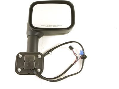 GM 25774401 Mirror Outside, Black, Rear Passenger Side