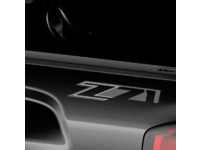 GMC 23221557 DECAL PKG,BODY(INCLUDES 2)(INSTALL 0.20)(0.01 KGS)(Z71)(SILVER & CHARCOAL ON CHROME)