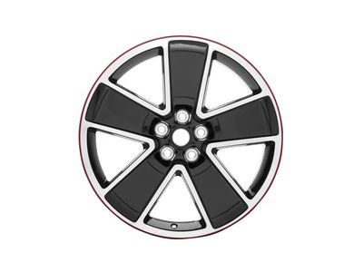 GM 19302760 Wheel, Alloy, Black; Red, Rear