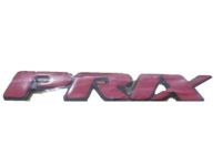 GM 10255628 Nameplate, Bright Red, Front