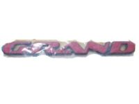 GM 10255622 Nameplate, Red, Front