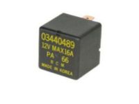 GM 3440489 Fan Relay, Black