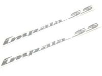 GM 10248742 Nameplate, Front, Stainless Steel