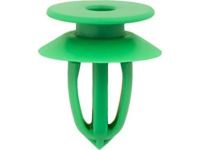 GM 13252119 Upper Center Pillar Trim Clip, Green; Yellow, Front