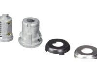 GM 12398552 Lock Cylinder, Black, Rear
