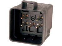 GM 19118886 Fuel Pump Relay, Black; Gray; Green, Driver Side