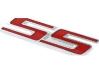 GM 92225495 Nameplate, Red