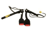 GM 19151074 Buckle End, Black, Driver Side