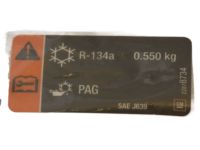 GM 22878734 A/C Label