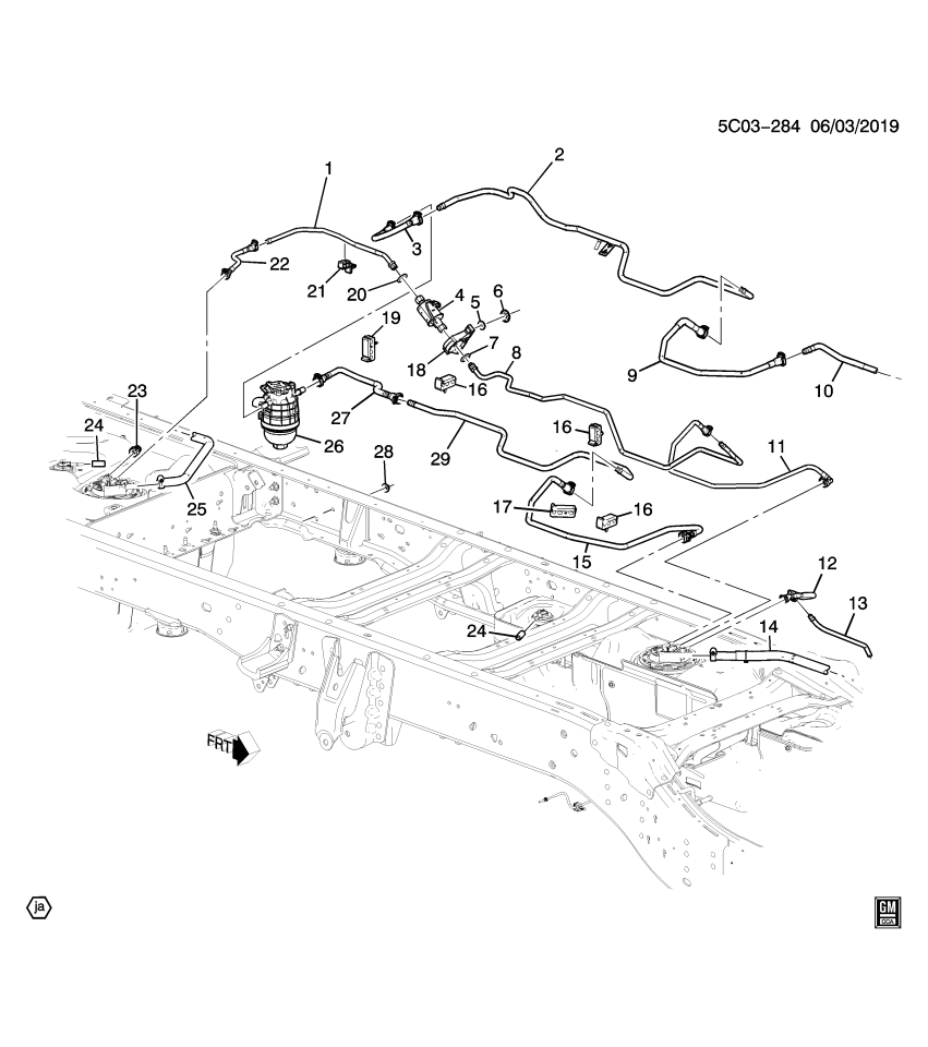 GM 84631050 Pipe, Fuel Line, Rear