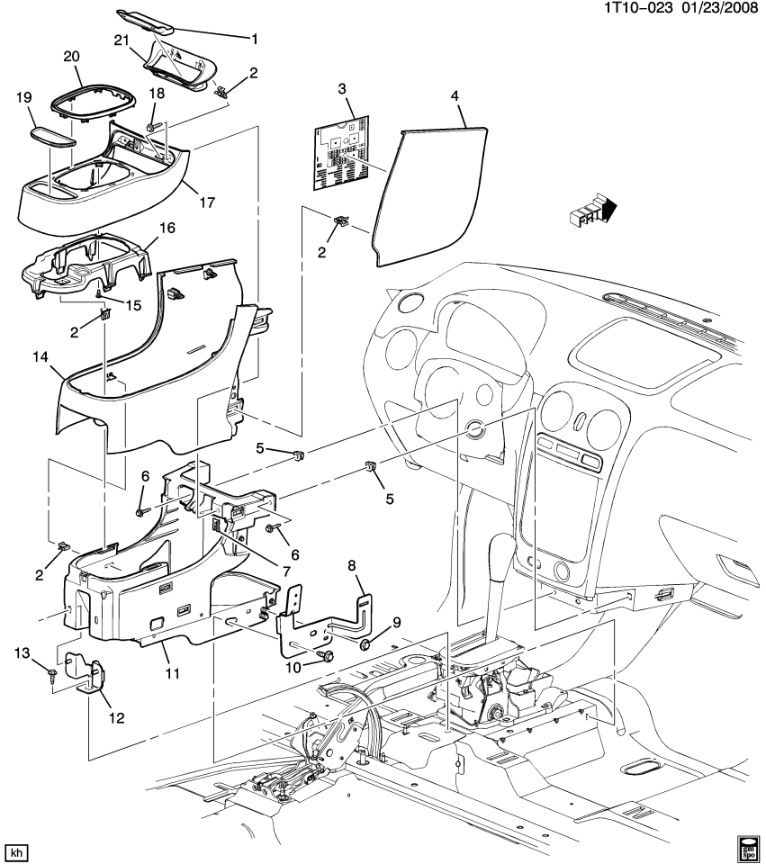 GM 11561739 Bolt, Door Lock Inside Handle