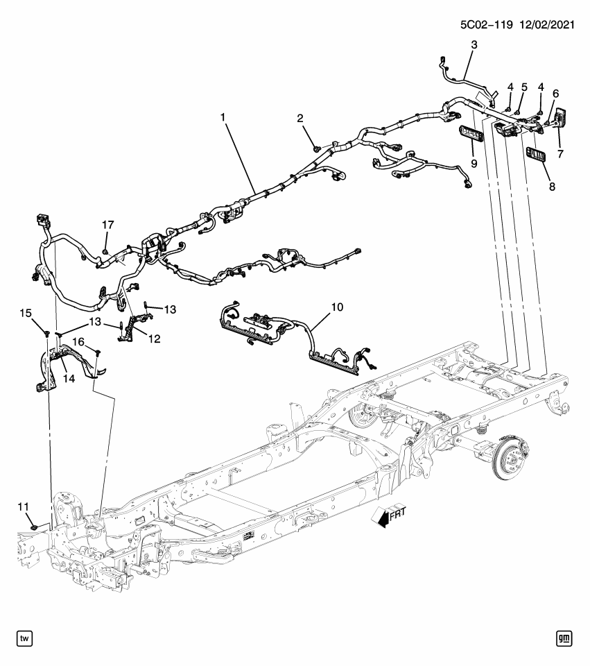 GM 85598402 Harness, Chassis Wiring