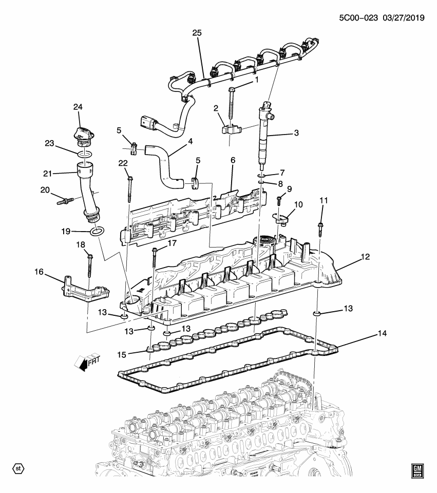 GM 11549370 Stud, Engine Oil Filler Tube