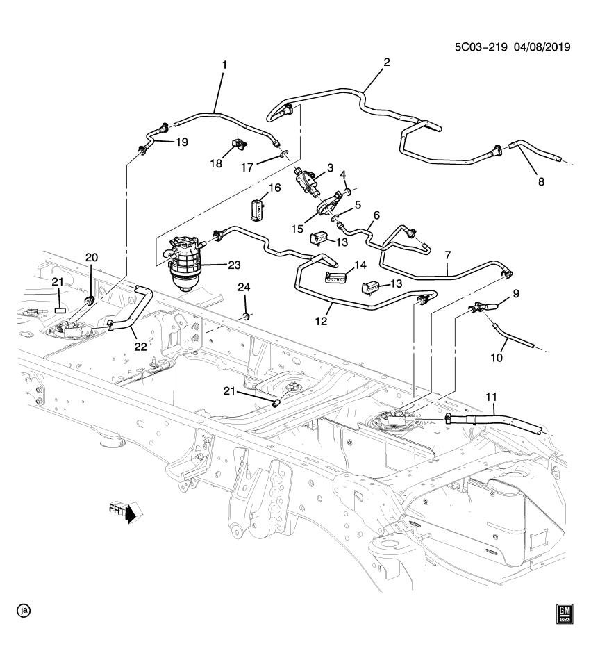 GM 84983065 Hose, Fuel Line, Rear