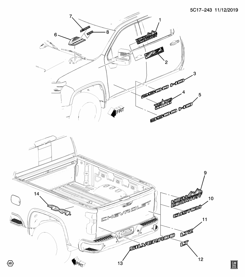 GM 84621059 Molding, Hood Panel Ornamentation