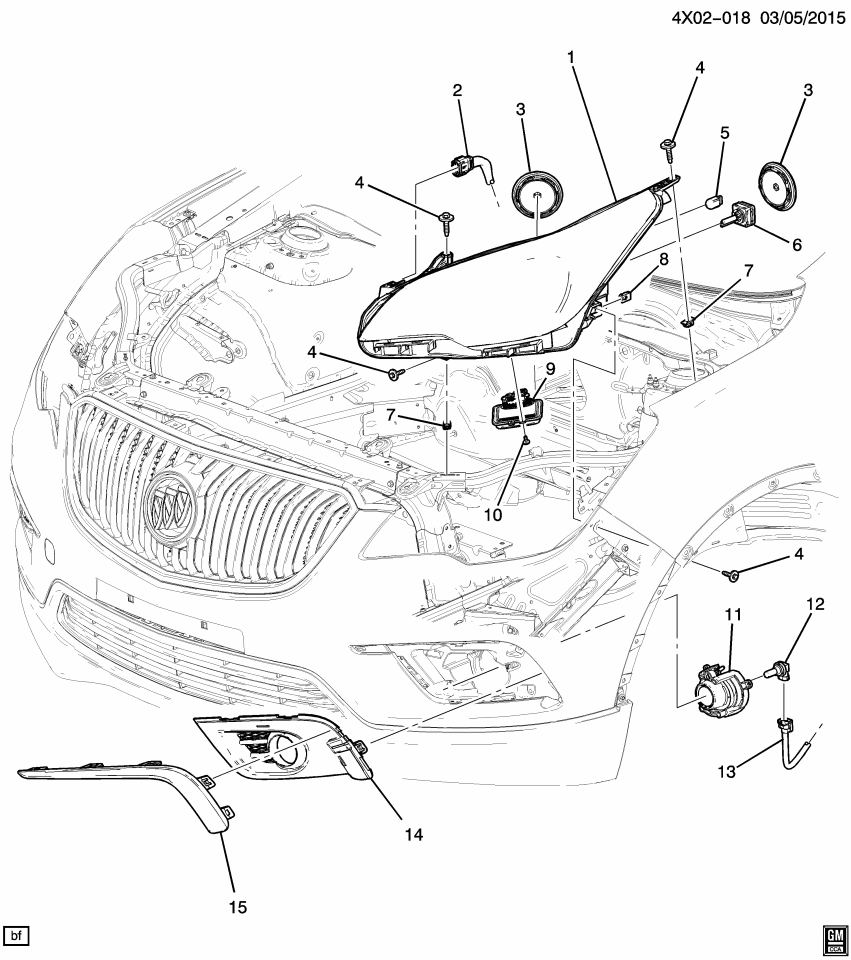GM 23281335 Headlamp, Capsule/Headlamp/Fog Lamp