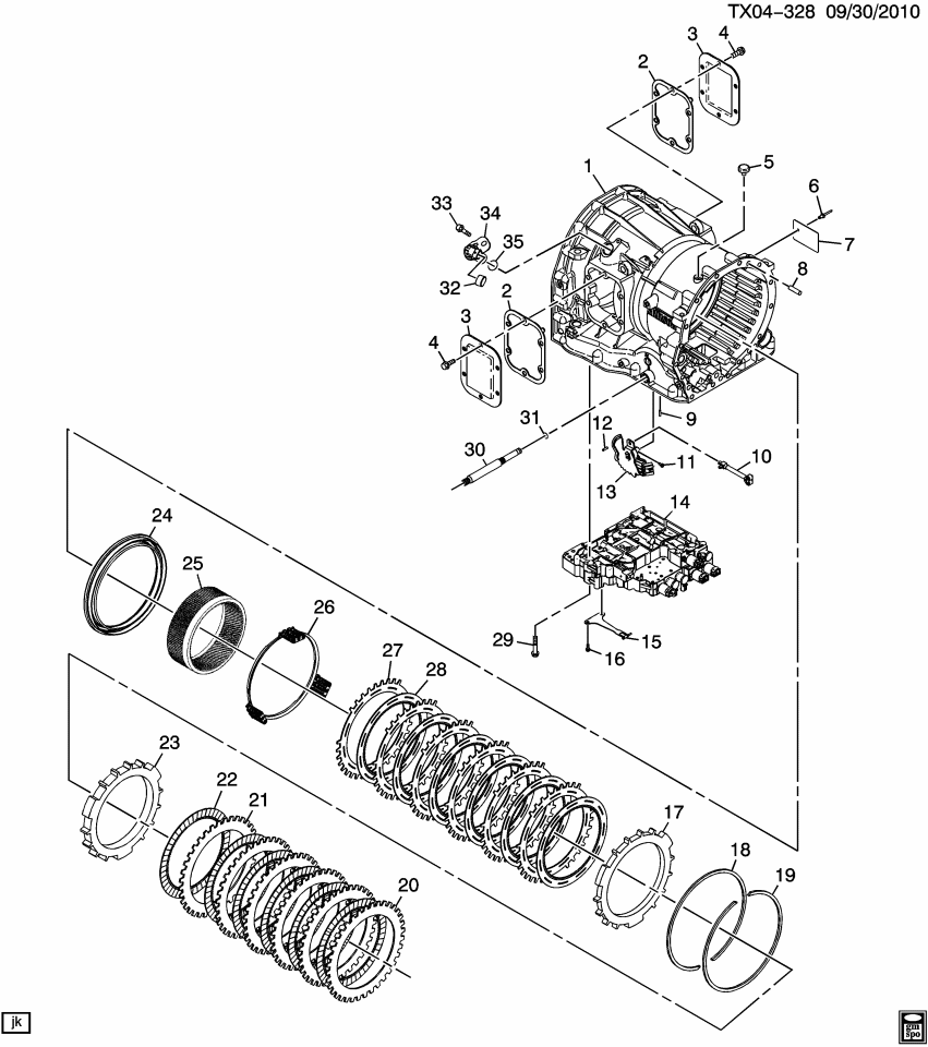 GM 19354857 Valve, Transmission Main Control Valve Body