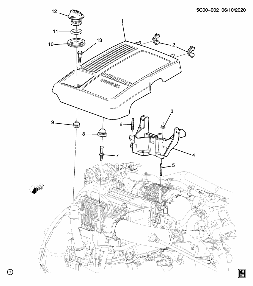GM 11602723 Bolt, Engine Fuel Intake Manifold