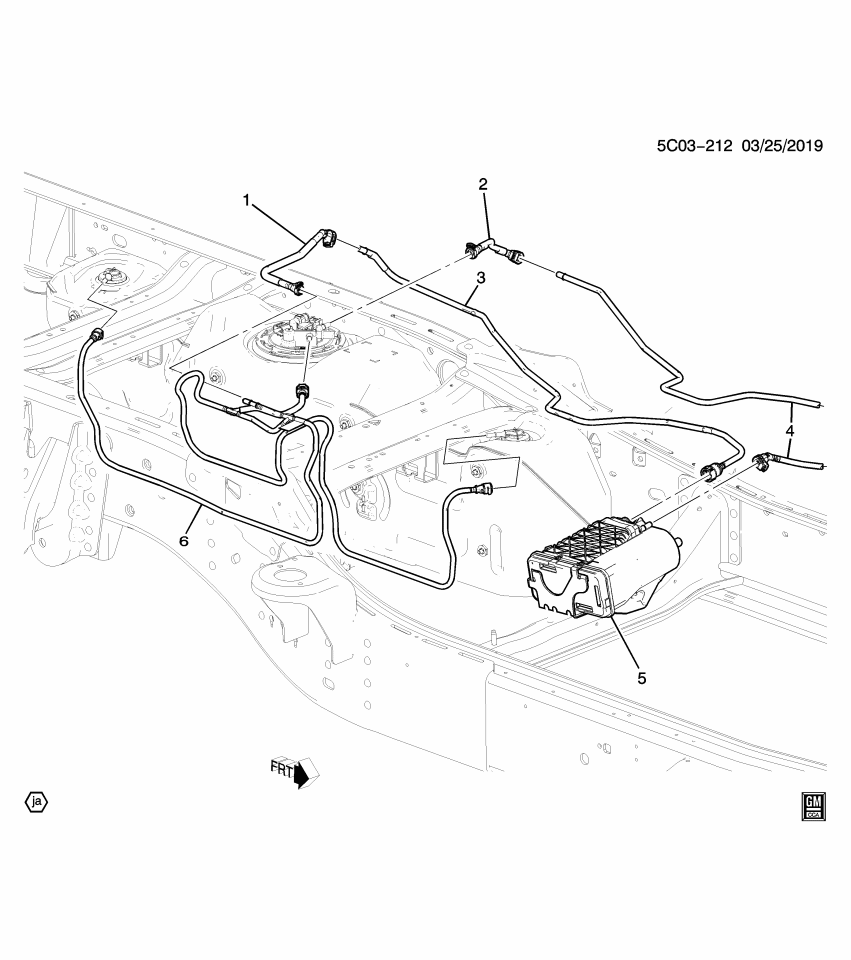GM 84643878 Hose, Fuel Line, Rear
