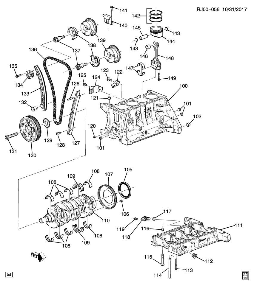 GM 25195023 Piston, Engine Piston