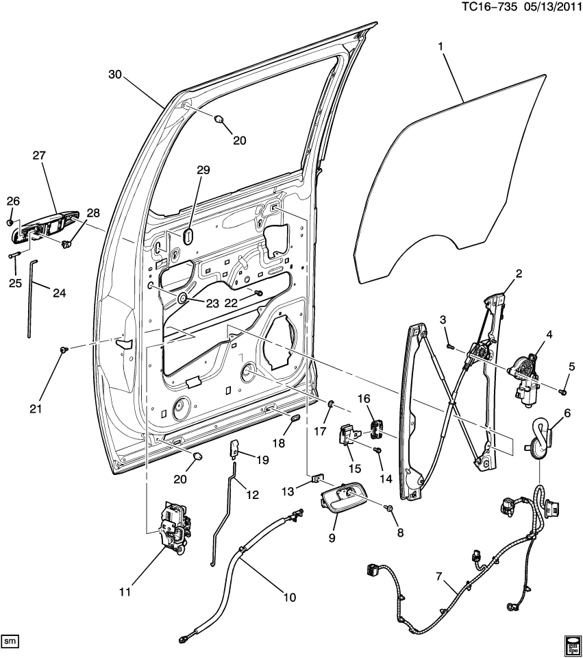 GM 19117148 Grommet, Chassis Electrical, Rear