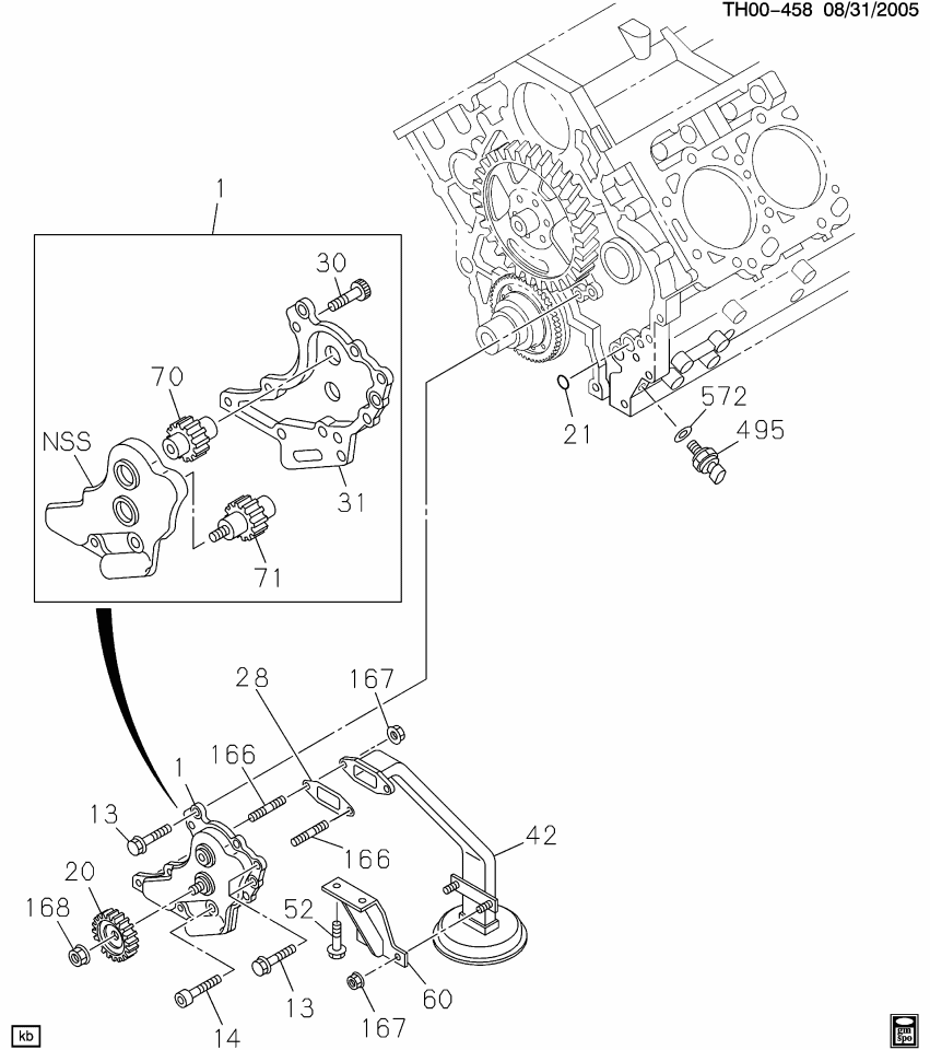 GM 97239220 Bracket, Engine Oil Pump