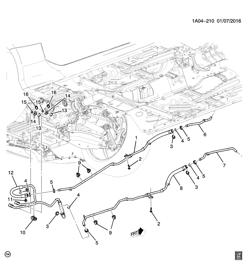 GM 84120932 Pipe, Transmission Oil Cooler