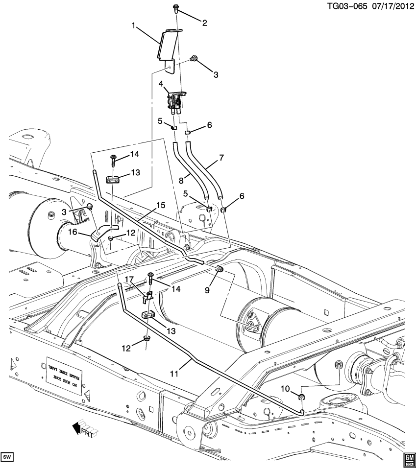 GM 20926354 Bracket, Emission System