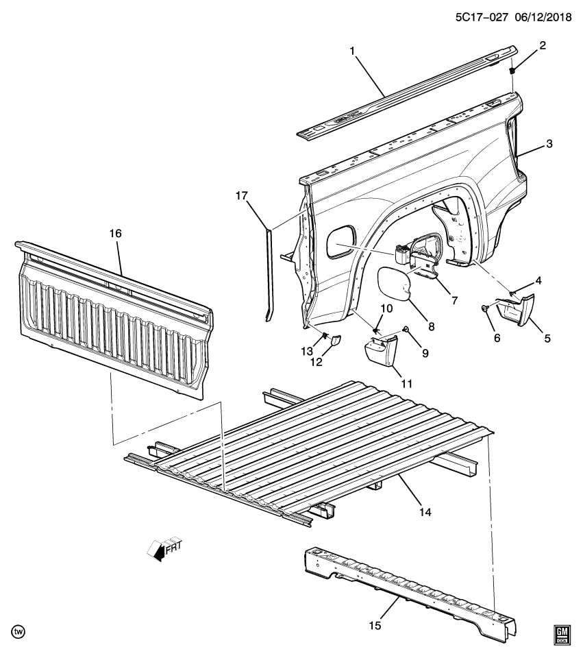 GM 84767896 Housing, Fuel Tank Filler