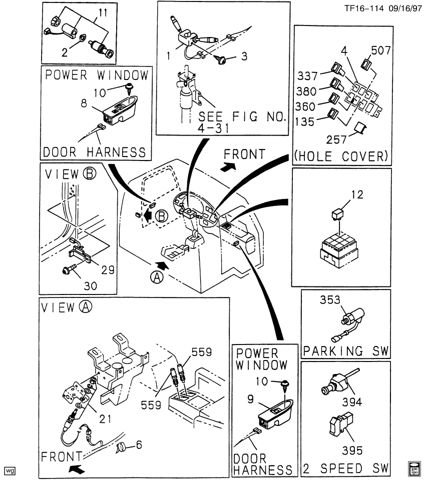 GM 97730827 Switch, Differential Locking