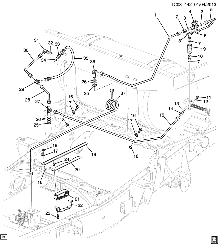 GM 22990956 Valve, Natural Gasoline Pressure Regulator