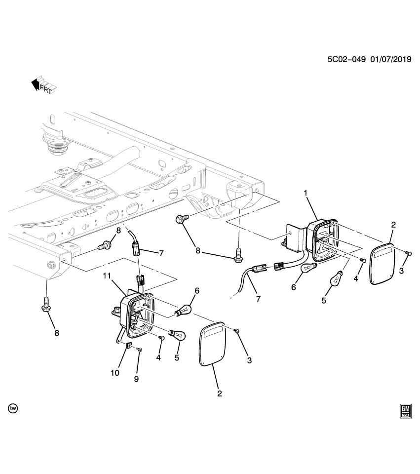 GM 84198464 Lamp, Tail Lamp, Rear