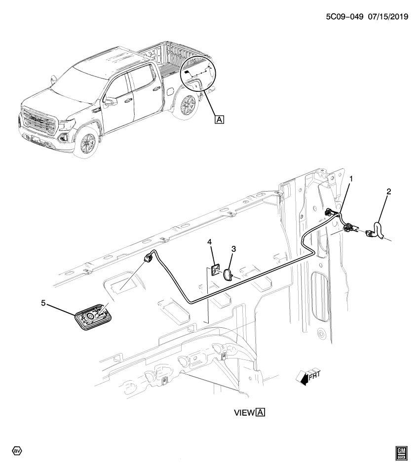 GM 84650290 Clip, Chassis/Engine Wiring Harness