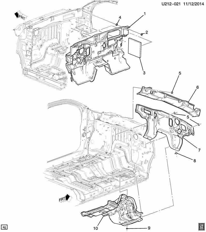 GM 84857270 Insulator, Floor Pan