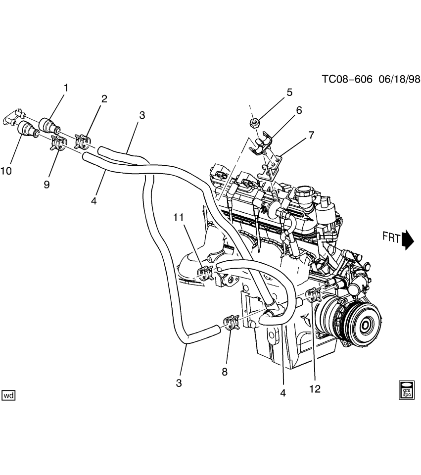 GM 19421434 Hose, Heater