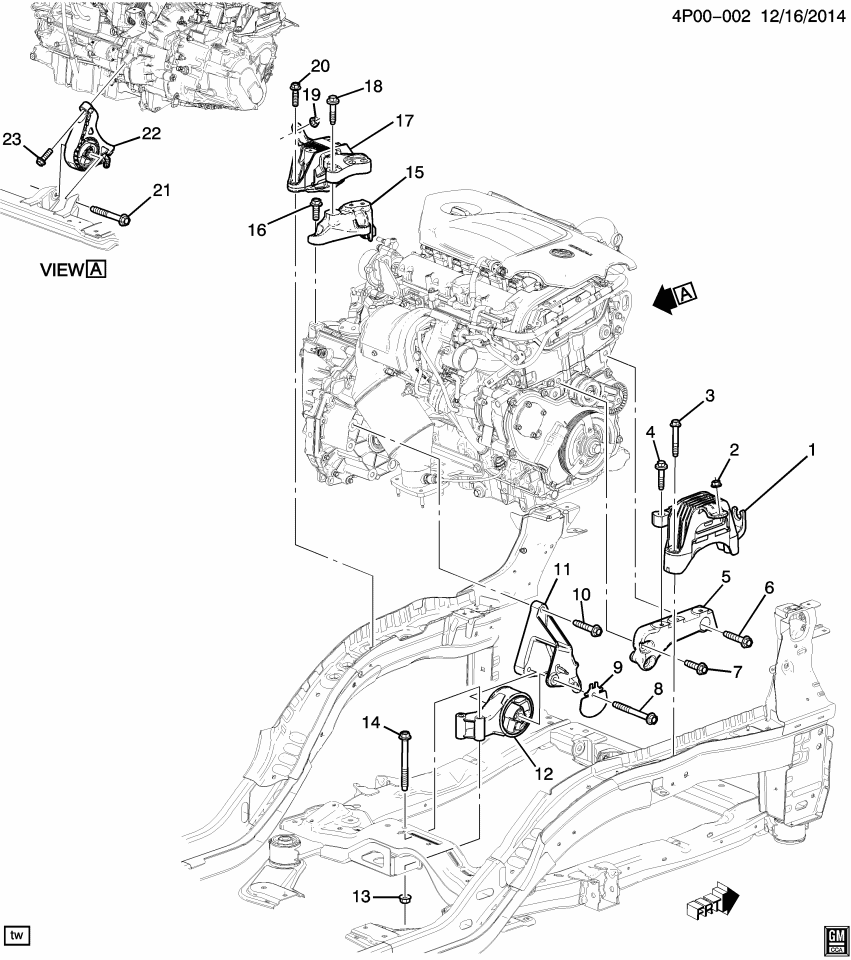 GM 13248571 Bracket, Transmission Mounting Support