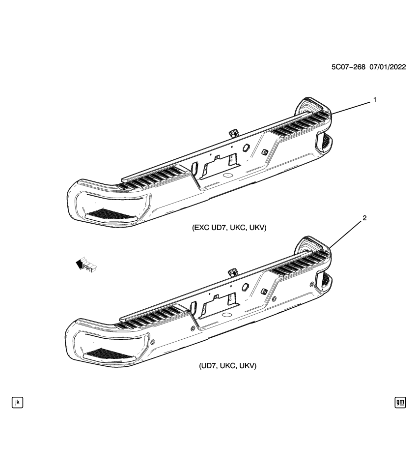 GM 85116266 Bar, Front And Rear Bumper/Fascia Face