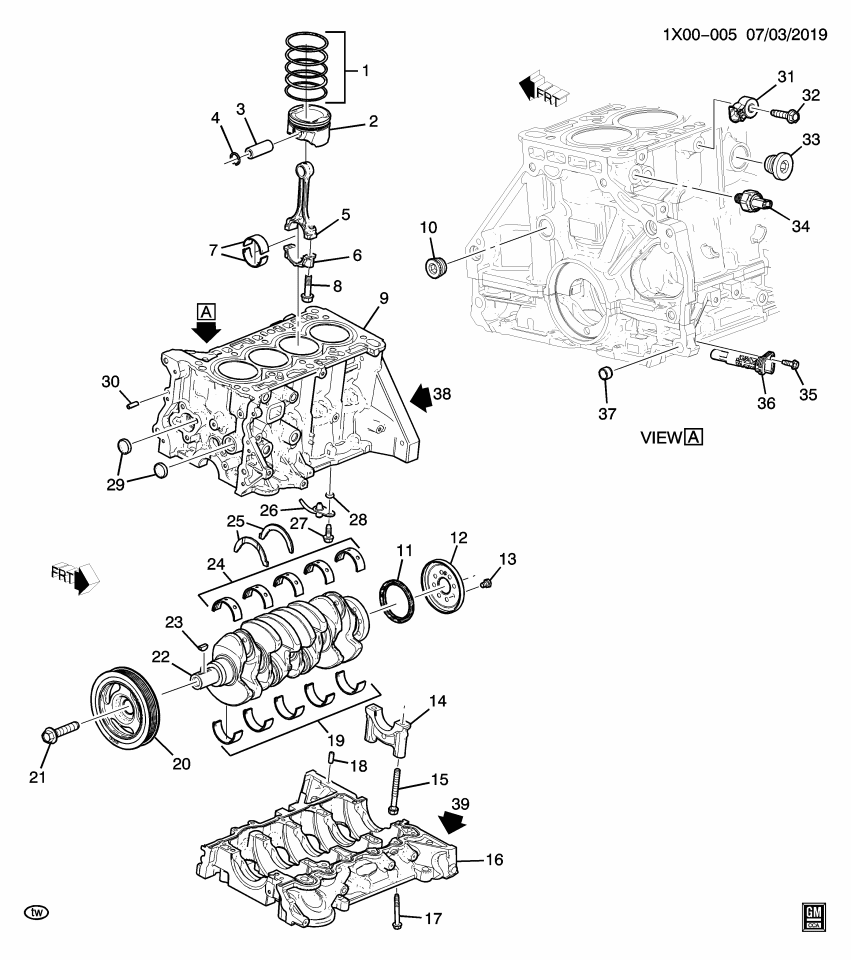 GM 11602035 Bolt, Engine Oil, Lower