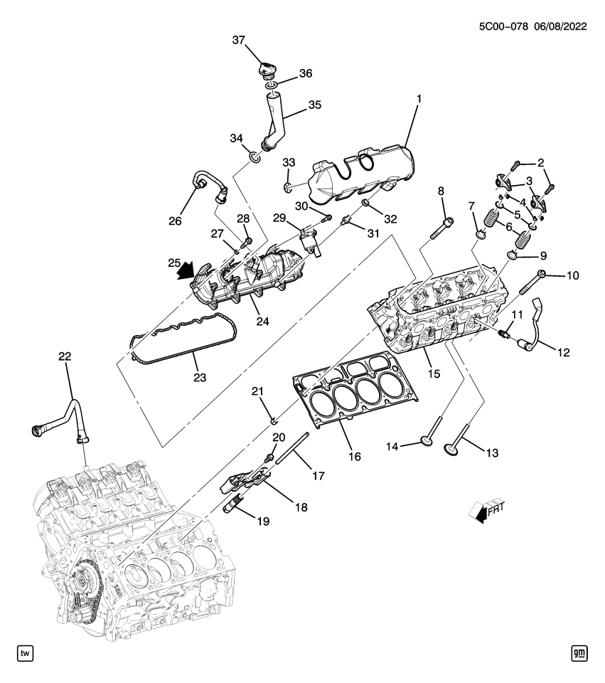 GM 12729666 Tube, Engine Crankcase Ventilation