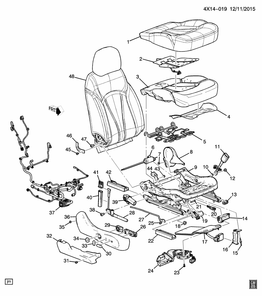 GM 84275771 Cover, Front Seat Cushion