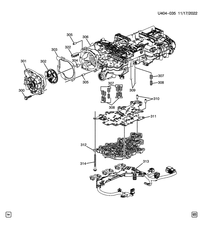 GM 24259160 Bushing, Transmission Front Servo