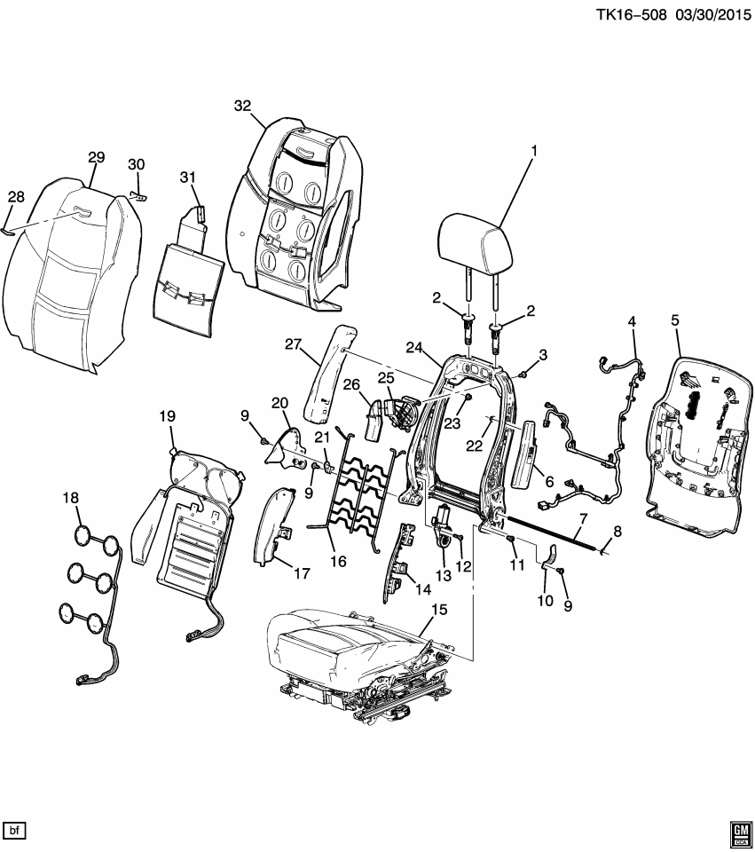 GM 23259238 Harness, Chassis Wiring, Front