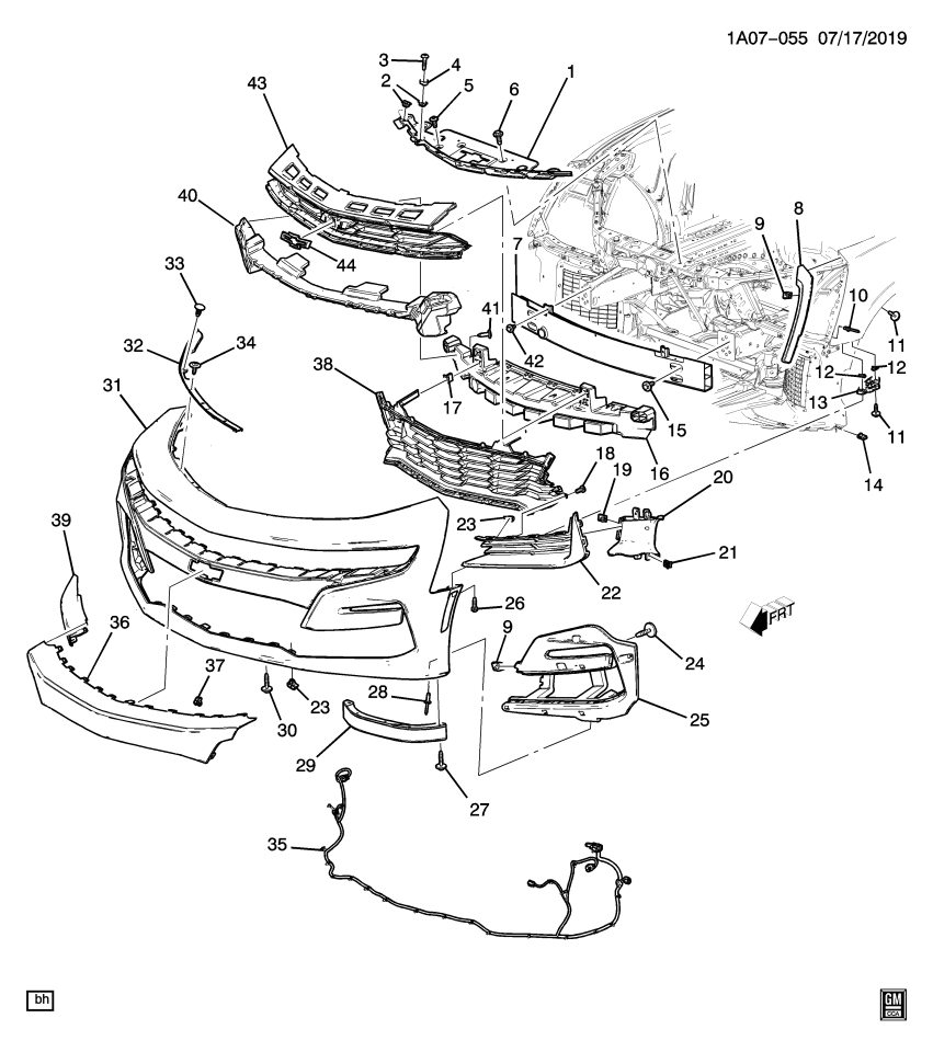 GM 84489660 Harness, Capsule/Headlamp/Fog Lamp, Front